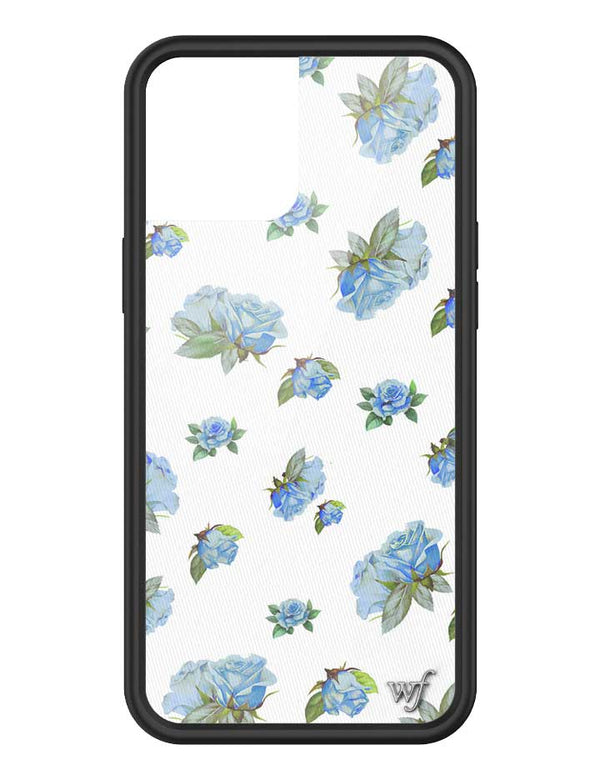 Wildflower iPhone case 12 Pro Max Moonlight Rose Floral Cute Blue