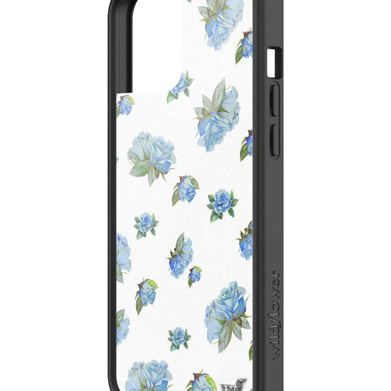 Wildflower iPhone case 12 Pro Max Moonlight Rose Floral Cute Blue