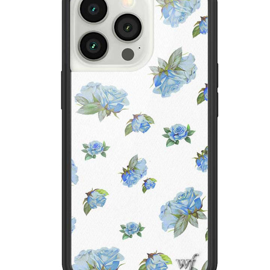 Wildflower iPhone case 13 Pro Moonlight Rose Floral Cute Blue