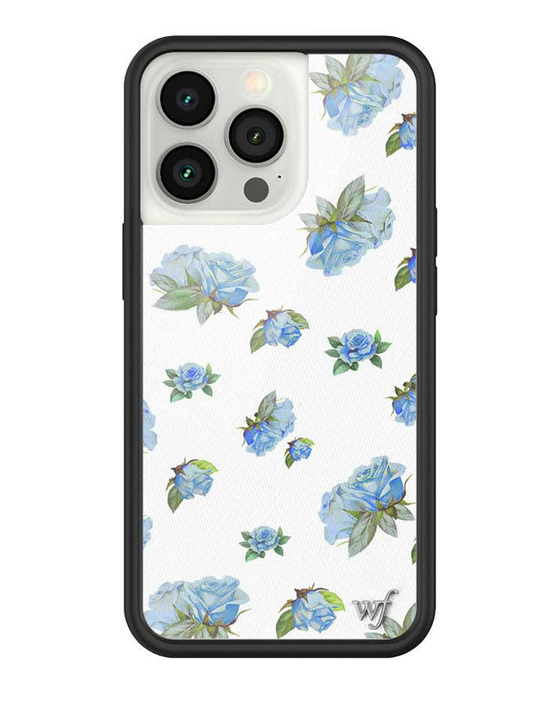 Wildflower iPhone case 13 Pro Moonlight Rose Floral Cute Blue