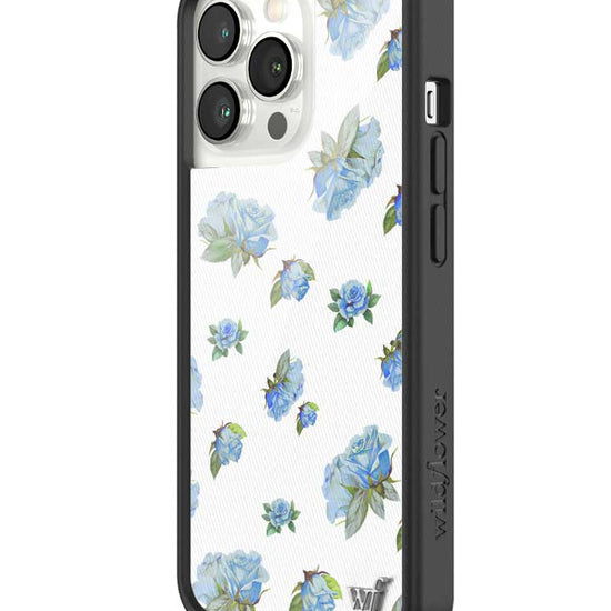 Wildflower iPhone case 13 Pro Moonlight Rose Floral Cute Blue