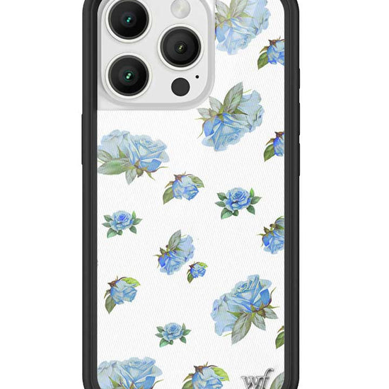 Wildflower iPhone case 16 Pro Moonlight Rose Floral Cute Blue