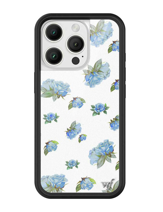 Wildflower iPhone case 16 Pro Moonlight Rose Floral Cute Blue