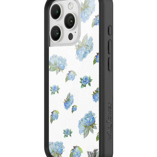 Wildflower iPhone case 16 Pro Moonlight Rose Floral Cute Blue