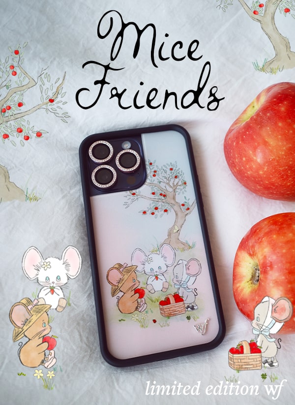 Mice Friends mobile banner with iphone case