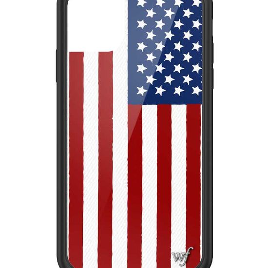 Wildflower American Flag iPhone 11 Case