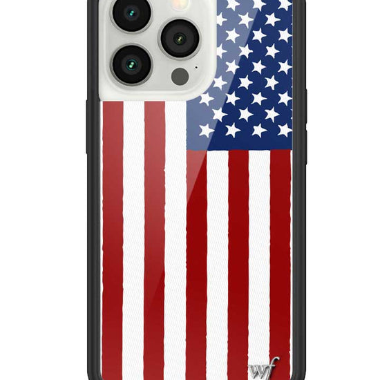 Wildflower American Flag iPhone 13 Pro Case