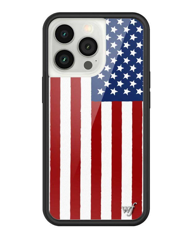 Wildflower American Flag iPhone 13 Pro Case