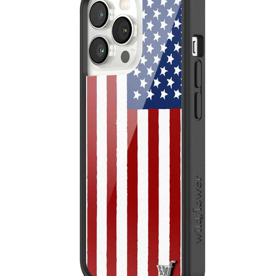 Wildflower American Flag iPhone 13 Pro Case