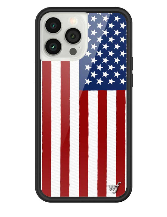 Wildflower American Flag iPhone 13 Pro Max Case