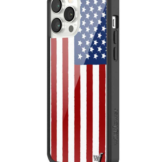 Wildflower American Flag iPhone 13 Pro Max Case