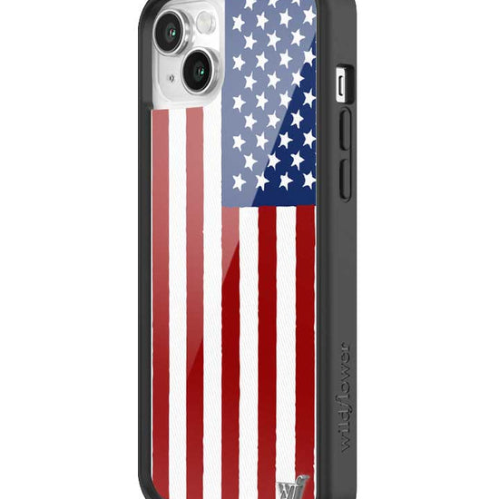 Wildflower American Flag iPhone 14 Case