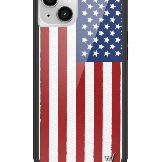 Wildflower American Flag iPhone 14 Plus Case