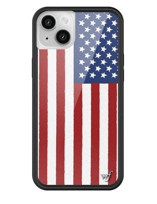 Wildflower American Flag iPhone 14 Plus Case