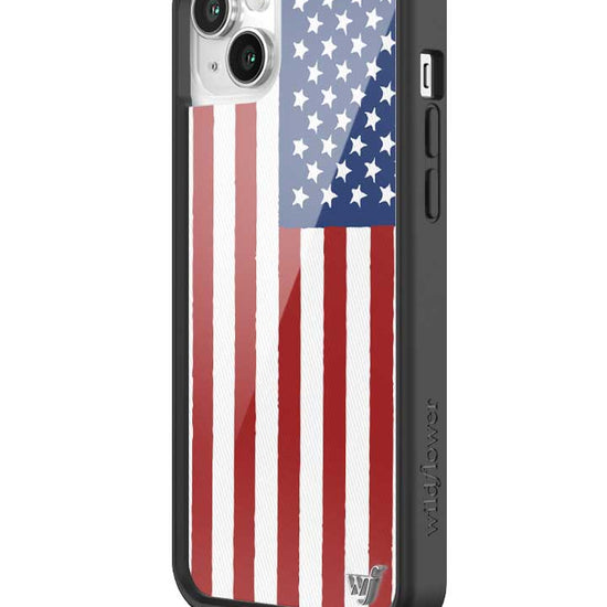 Wildflower American Flag iPhone 14 Plus Case