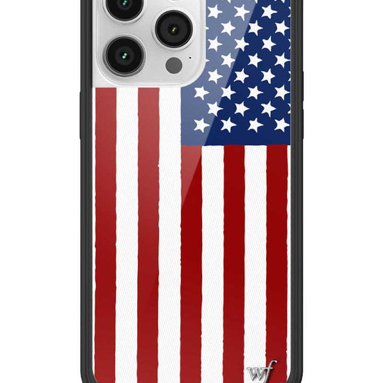 Wildflower American Flag iPhone 14 Pro Max Case