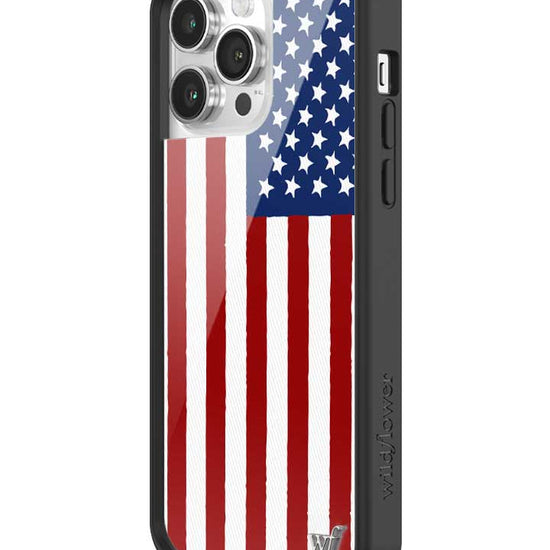 Wildflower American Flag iPhone 14 Pro Max Case