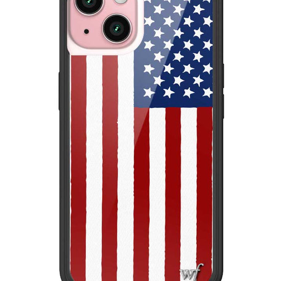 Wildflower American Flag iPhone 15 Case