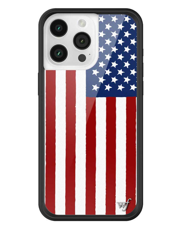 Wildflower American Flag iPhone 15 Pro Max Case