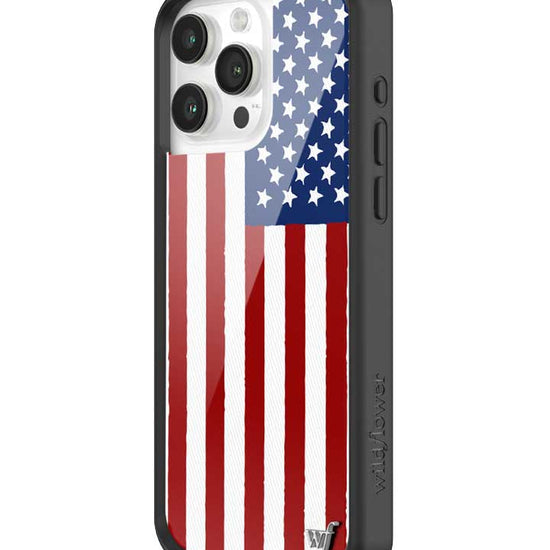 Wildflower American Flag iPhone 15 Pro Max Case