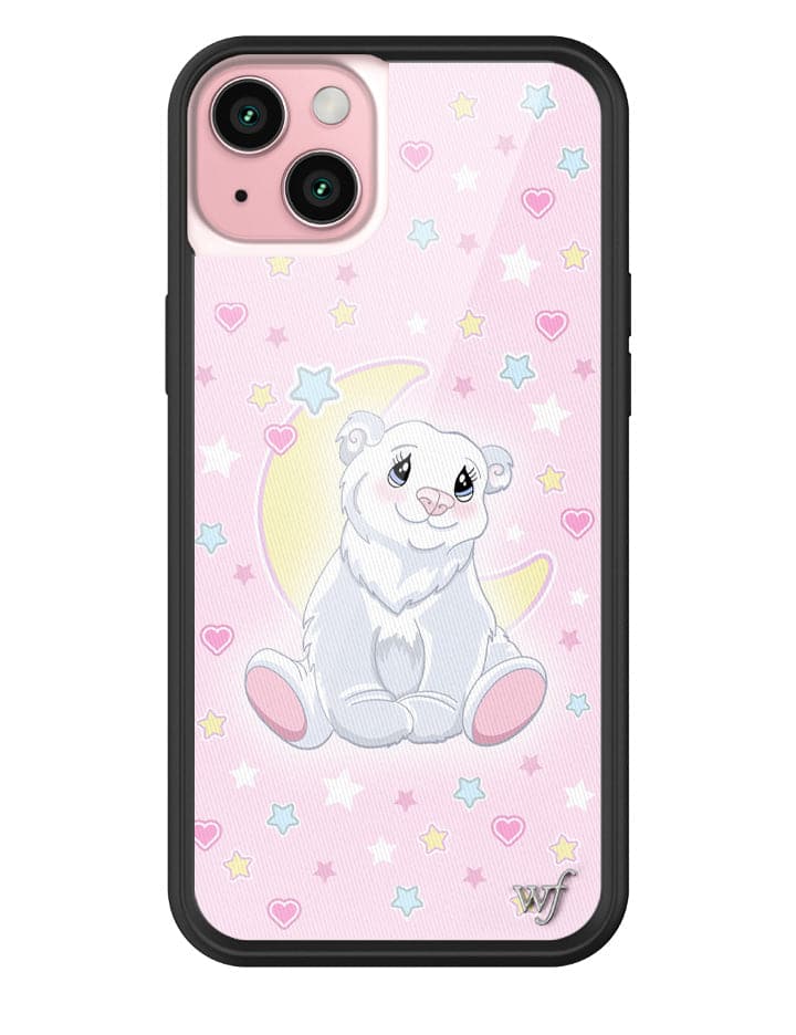 Wildflower Polar Bear Princess iPhone 15 Plus Case