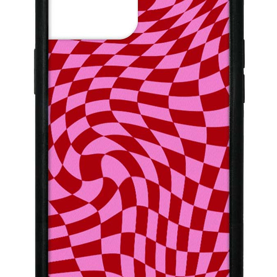 Wildflower Pink Crazy Checkers iPhone 12 Pro Max Case