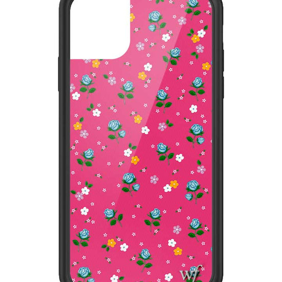 wildflower iphone case 11 pink dainty florals flowers floral pink blue orange white sweet small petite fashion