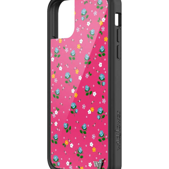 wildflower iphone case 11 pink dainty florals flowers floral pink blue orange white sweet small petite fashion