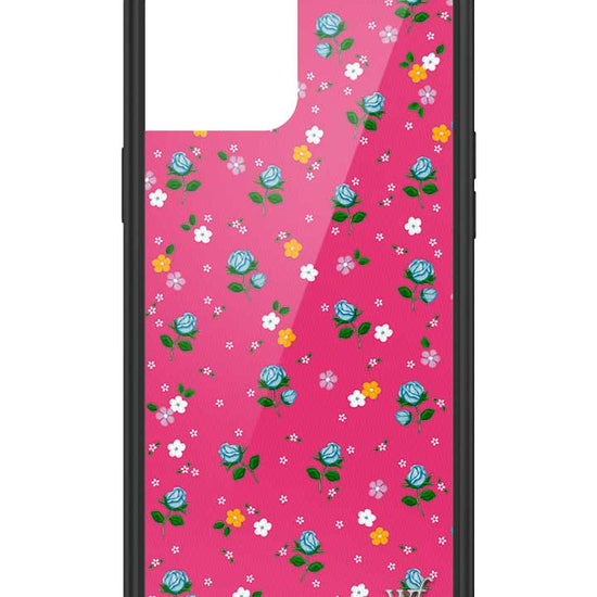 wildflower iphone case 12 pro max pink dainty florals flowers floral pink blue orange white sweet small petite fashion