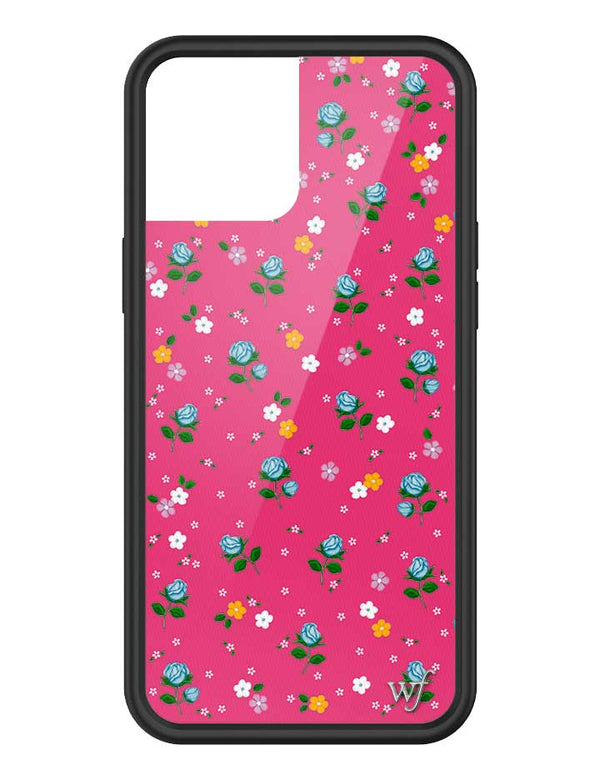 wildflower iphone case 12 pro max pink dainty florals flowers floral pink blue orange white sweet small petite fashion