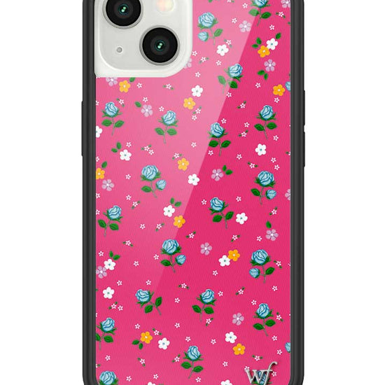 wildflower iphone case 13 pink dainty florals flowers floral pink blue orange white sweet small petite fashion