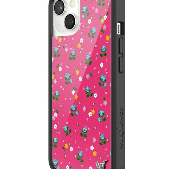 wildflower iphone case 13 pink dainty florals flowers floral pink blue orange white sweet small petite fashion