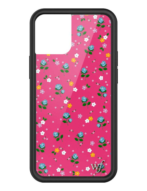 wildflower iphone case 13 mini pink dainty florals flowers floral pink blue orange white sweet small petite fashion