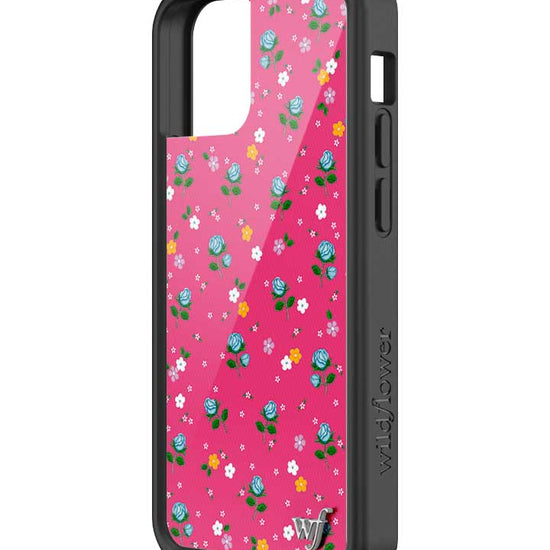 wildflower iphone case 13 mini pink dainty florals flowers floral pink blue orange white sweet small petite fashion