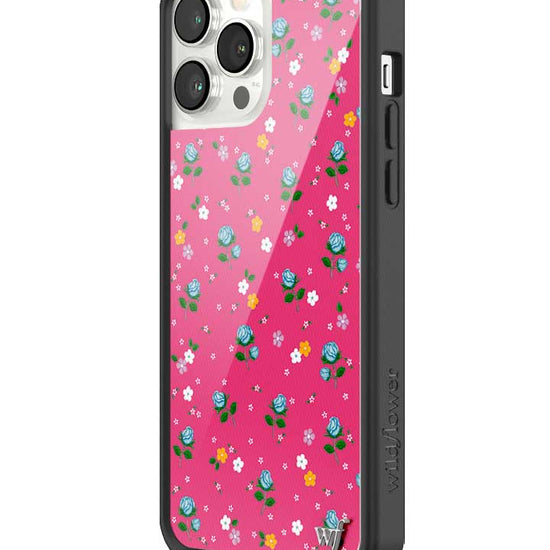 wildflower iphone case 13 pro max pink dainty florals flowers floral pink blue orange white sweet small petite fashion