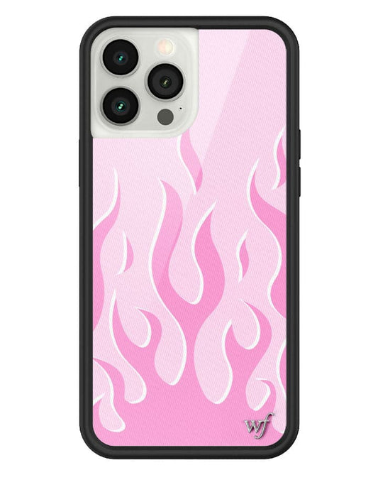 Wildflower Pink Flames iPhone 13 Pro Max Case