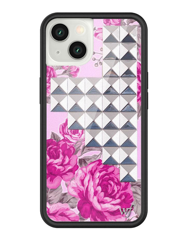 Wildflower Pink Floral Stud iPhone 13 Case