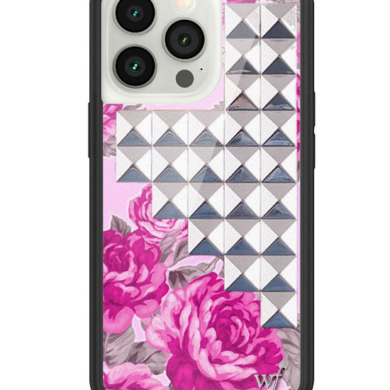 Wildflower Pink Floral Stud iPhone 13 Pro Case