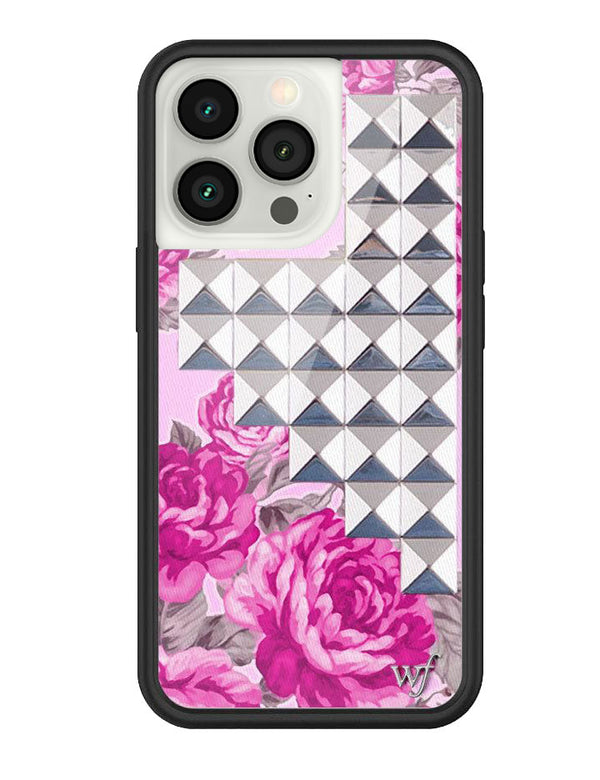 Wildflower Pink Floral Stud iPhone 13 Pro Case