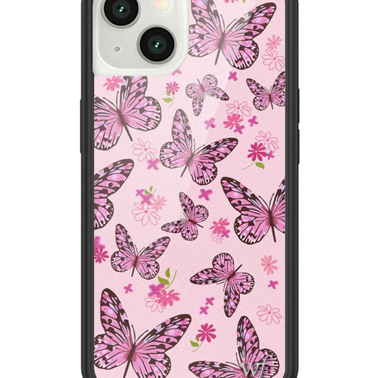 Wildflower Pink Butterfly iPhone 13 Case