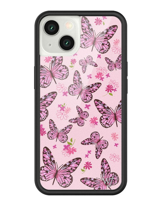 Wildflower Pink Butterfly iPhone 13 Case