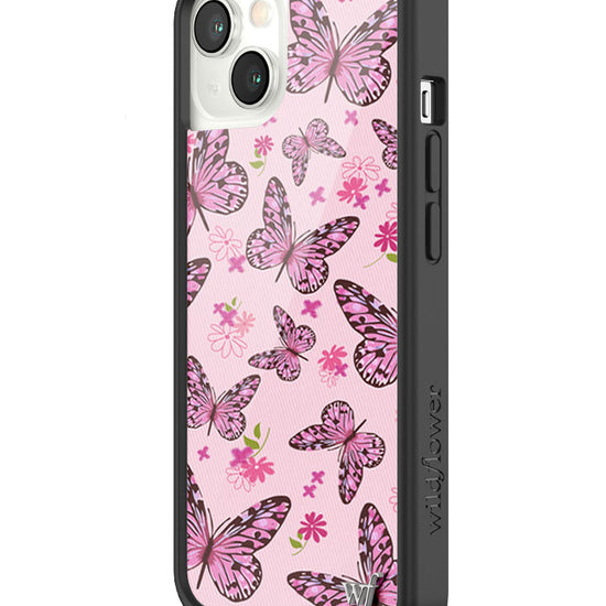 Wildflower Pink Butterfly iPhone 13 Case