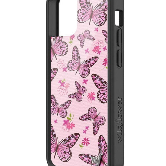 Wildflower Pink Butterfly iPhone 13 Mini Case