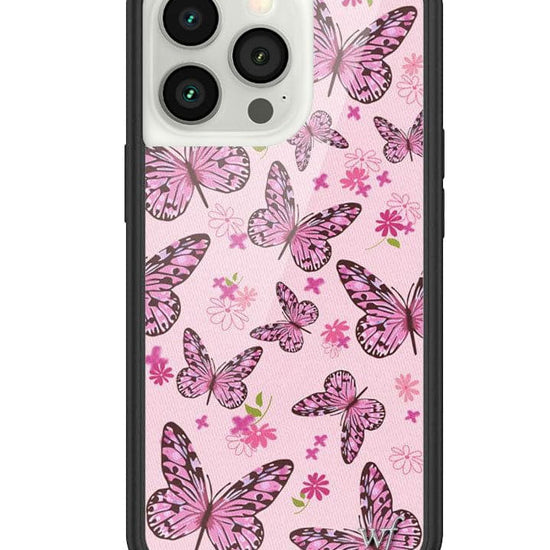 Wildflower Pink Butterfly iPhone 13 Pro Case