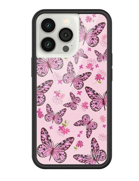 Wildflower Pink Butterfly iPhone 13 Pro Case