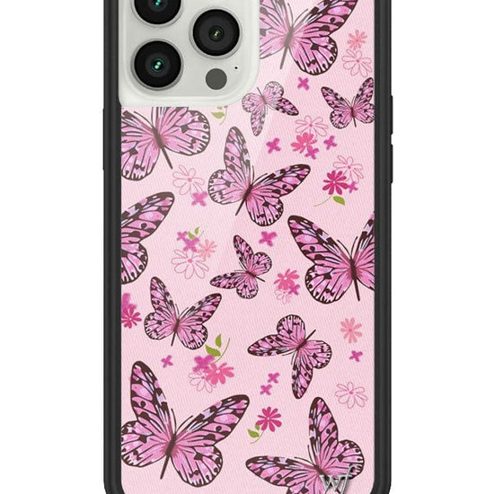 Wildflower Pink Butterfly iPhone 13 Pro Max Case