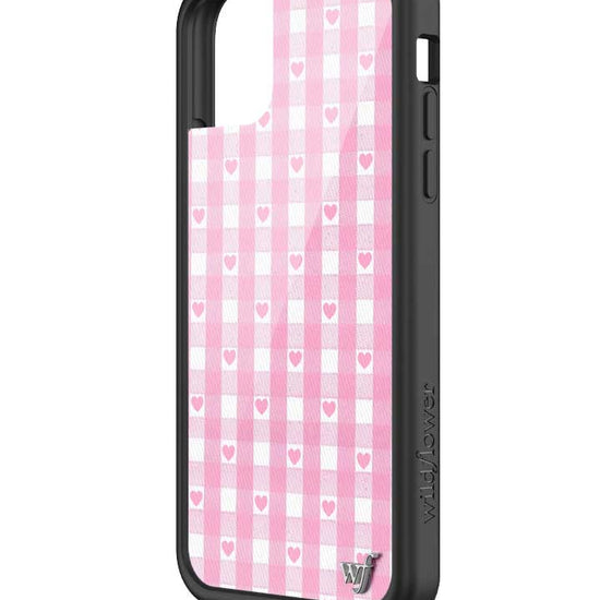 Wildflower iPhone case 11 Pink Gingham Hearts Vintage Cute Classic 2