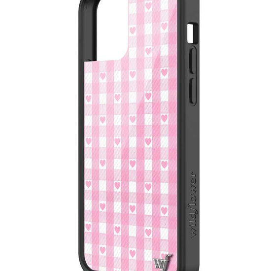 Wildflower iPhone case 12/12 Pro Pink Gingham Hearts Vintage Cute Classic 2