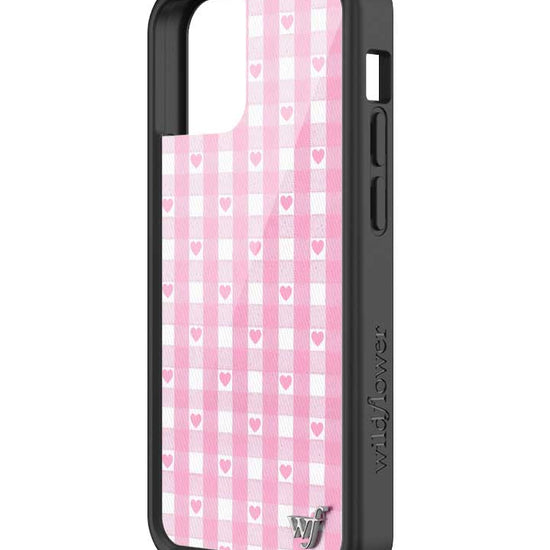 Wildflower iPhone case 13 mini Pink Gingham Hearts Vintage Cute Classic 2