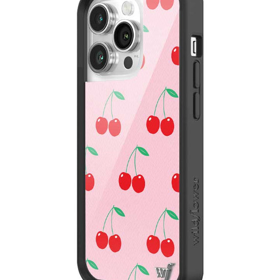 Wildflower Pink Cherries iPhone 14 Pro Case